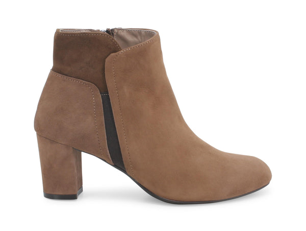 Melluso donna tronchetti eleganti in camoscio marrone Z424-217365